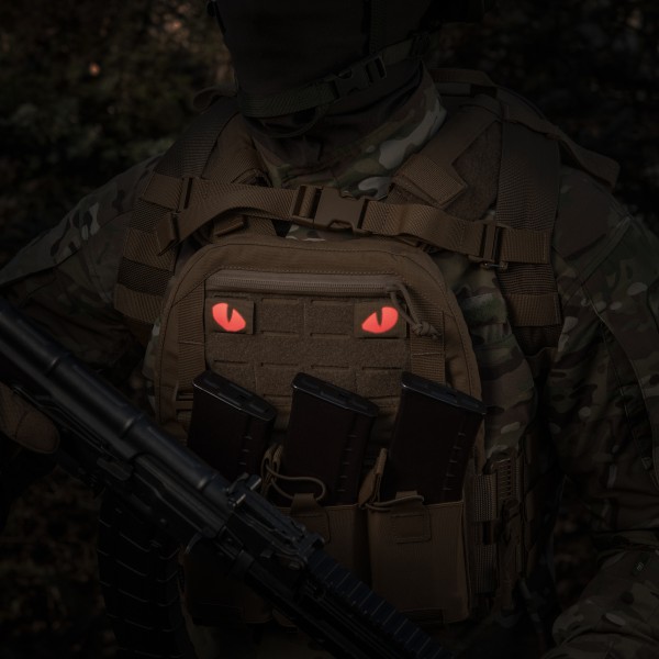 M-Tac нашивка Tiger Eyes Laser Cut (пара) Coyote/Red/GID - 51500995 M-Tac нашивка Tiger Eyes Laser Cut (пара) Coyote/Red/GID - 51500995
