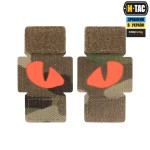 M-Tac нашивка Tiger Eyes Laser Cut (пара) Multicam/Red/GID