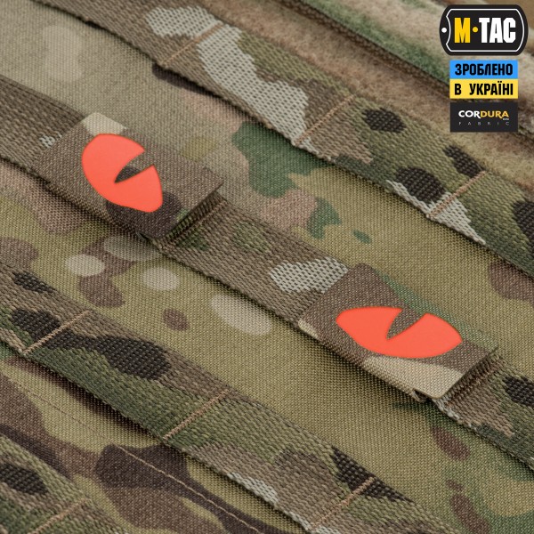M-Tac нашивка Tiger Eyes Laser Cut (пара) Multicam/Red/GID - 51500998