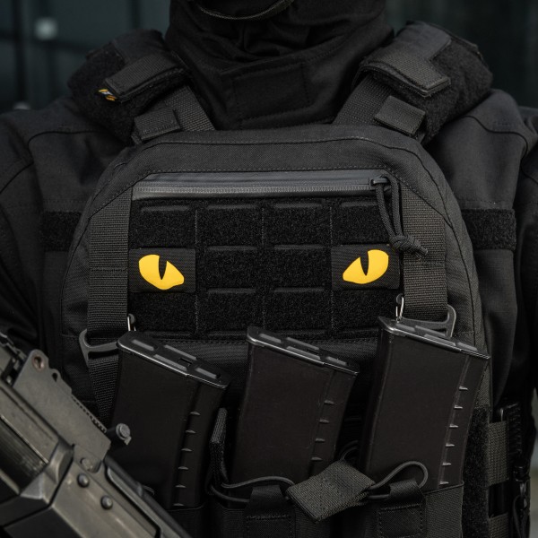 M-Tac нашивка Tiger Eyes Laser Cut (пара) Black/Yellow/GID - 51501992 M-Tac нашивка Tiger Eyes Laser Cut (пара) Black/Yellow/GID - 51501992
