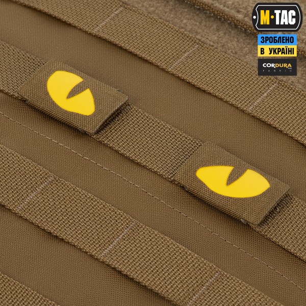 M-Tac нашивка Tiger Eyes Laser Cut (пара) Coyote/Yellow/GID - 51501995 M-Tac нашивка Tiger Eyes Laser Cut (пара) Coyote/Yellow/GID - 51501995