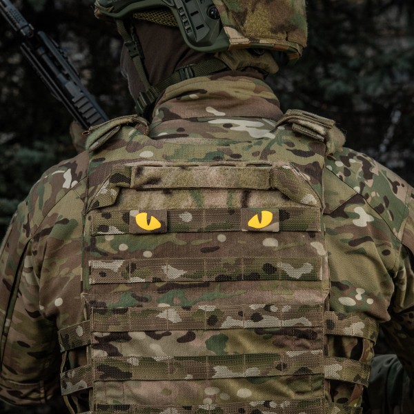 M-Tac нашивка Tiger Eyes Laser Cut (пара) Multicam/Yellow/GID - 51501998