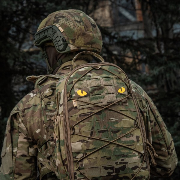 M-Tac нашивка Tiger Eyes Laser Cut (пара) Multicam/Yellow/GID - 51501998