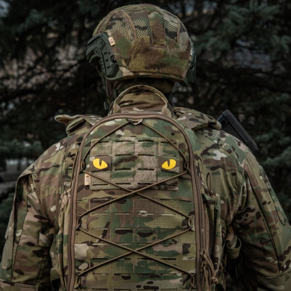 M-Tac нашивка Tiger Eyes Laser Cut (пара) Multicam/Yellow/GID - 51501998