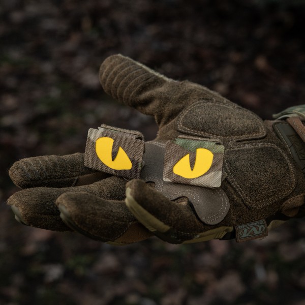 M-Tac нашивка Tiger Eyes Laser Cut (пара) Multicam/Yellow/GID - 51501998