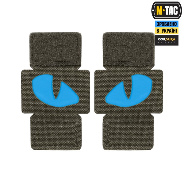 M-Tac нашивка Tiger Eyes Laser Cut (пара) Ranger Green/Blue/GID - 51502923