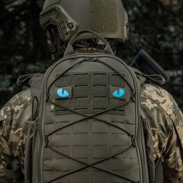 M-Tac нашивка Tiger Eyes Laser Cut (пара) Ranger Green/Blue/GID - 51502923