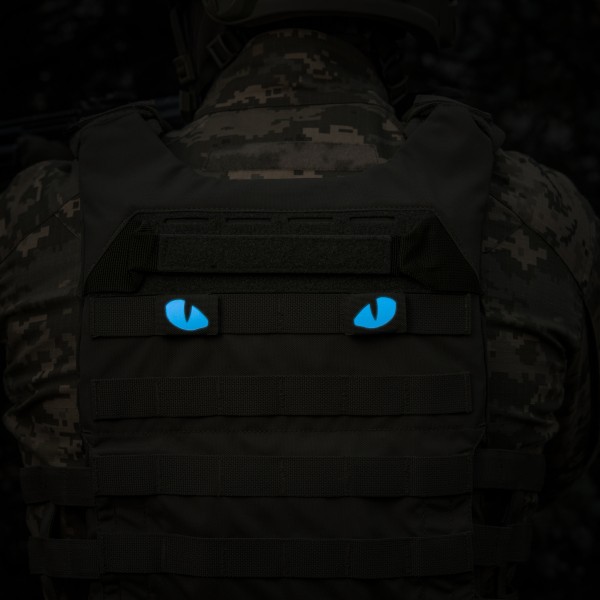 M-Tac нашивка Tiger Eyes Laser Cut (пара) Ranger Green/Blue/GID - 51502923