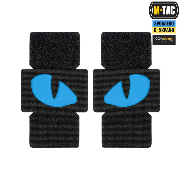 M-Tac нашивка Tiger Eyes Laser Cut (пара) Black/Blue/GID - 51502992