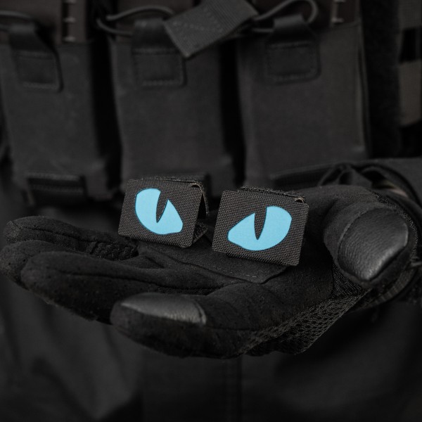 M-Tac нашивка Tiger Eyes Laser Cut (пара) Black/Blue/GID - 51502992 M-Tac нашивка Tiger Eyes Laser Cut (пара) Black/Blue/GID - 51502992