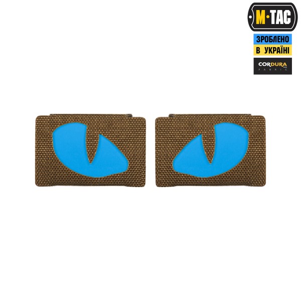 M-Tac нашивка Tiger Eyes Laser Cut (пара) Coyote/Blue/GID - 51502995 M-Tac нашивка Tiger Eyes Laser Cut (пара) Coyote/Blue/GID - 51502995