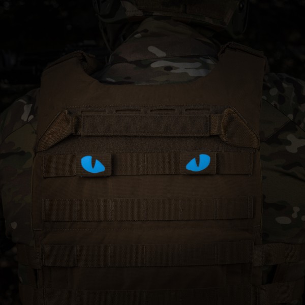 M-Tac нашивка Tiger Eyes Laser Cut (пара) Coyote/Blue/GID - 51502995 M-Tac нашивка Tiger Eyes Laser Cut (пара) Coyote/Blue/GID - 51502995