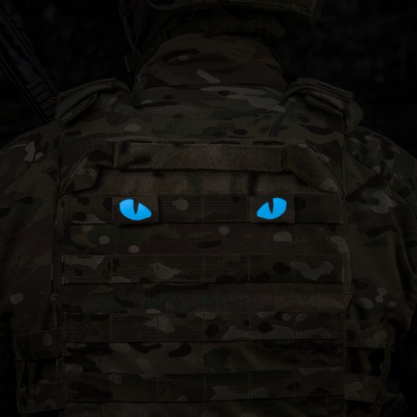 M-Tac нашивка Tiger Eyes Laser Cut (пара) Multicam/Blue/GID - 51502998