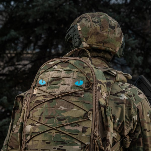 M-Tac нашивка Tiger Eyes Laser Cut (пара) Multicam/Blue/GID - 51502998