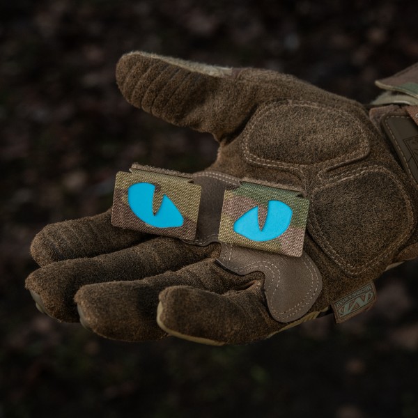 M-Tac нашивка Tiger Eyes Laser Cut (пара) Multicam/Blue/GID - 51502998