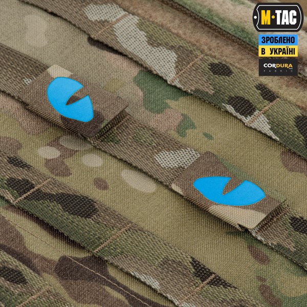 M-Tac нашивка Tiger Eyes Laser Cut (пара) Multicam/Blue/GID - 51502998
