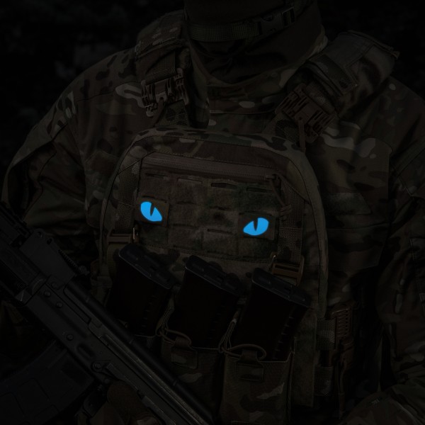 M-Tac нашивка Tiger Eyes Laser Cut (пара) Multicam/Blue/GID - 51502998