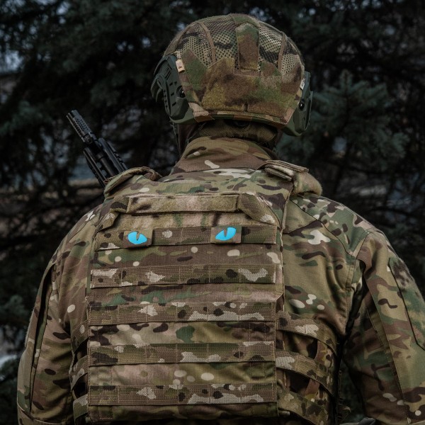 M-Tac нашивка Tiger Eyes Laser Cut (пара) Multicam/Blue/GID - 51502998