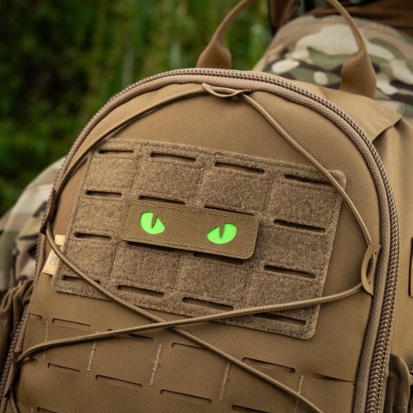 M-Tac нашивка Cat Eyes Laser Cut Coyote/Green/GID - 51507005 M-Tac нашивка Cat Eyes Laser Cut Coyote/Green/GID - 51507005