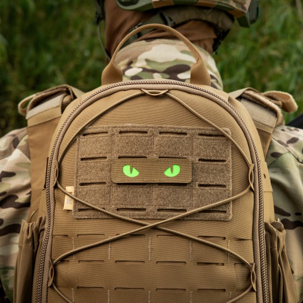 M-Tac нашивка Cat Eyes Laser Cut Coyote/Green/GID - 51507005 M-Tac нашивка Cat Eyes Laser Cut Coyote/Green/GID - 51507005