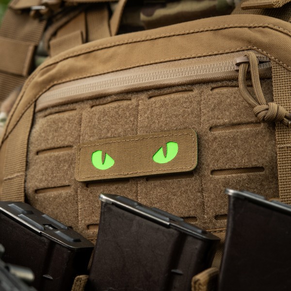 M-Tac нашивка Cat Eyes Laser Cut Coyote/Green/GID - 51507005 M-Tac нашивка Cat Eyes Laser Cut Coyote/Green/GID - 51507005