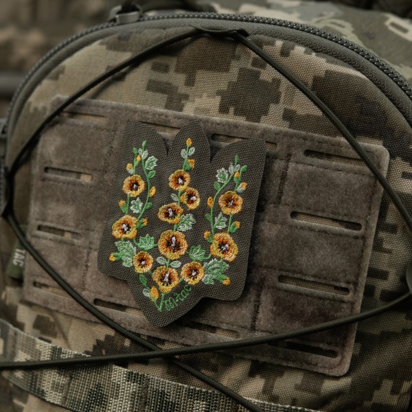 M-Tac нашивка Тризуб Мальви (вишивка) Ranger Green - 51508023