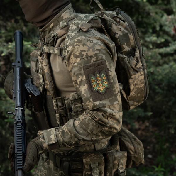 M-Tac нашивка Тризуб Мальви (вишивка) Ranger Green - 51508023