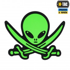 M-Tac нашивка НЛО оператор GID Black/Green
