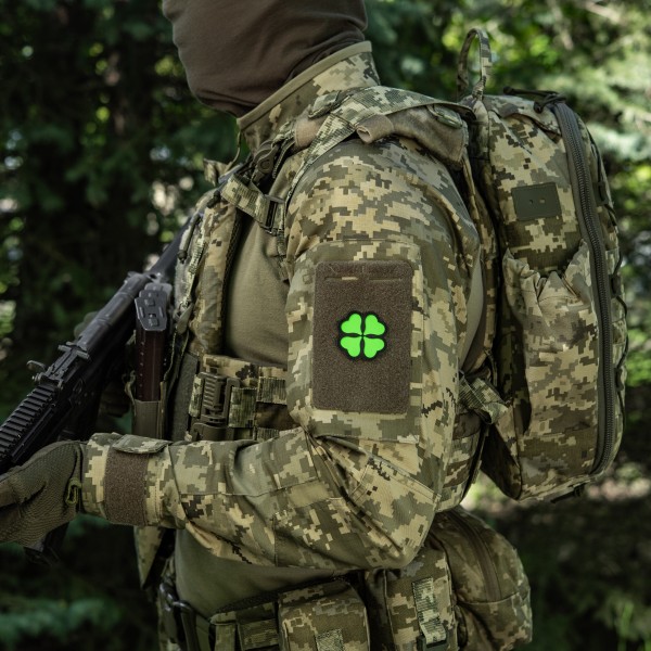 M-Tac нашивка Конюшина GID Black/Green - 51510002