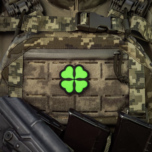 M-Tac нашивка Конюшина GID Black/Green - 51510002