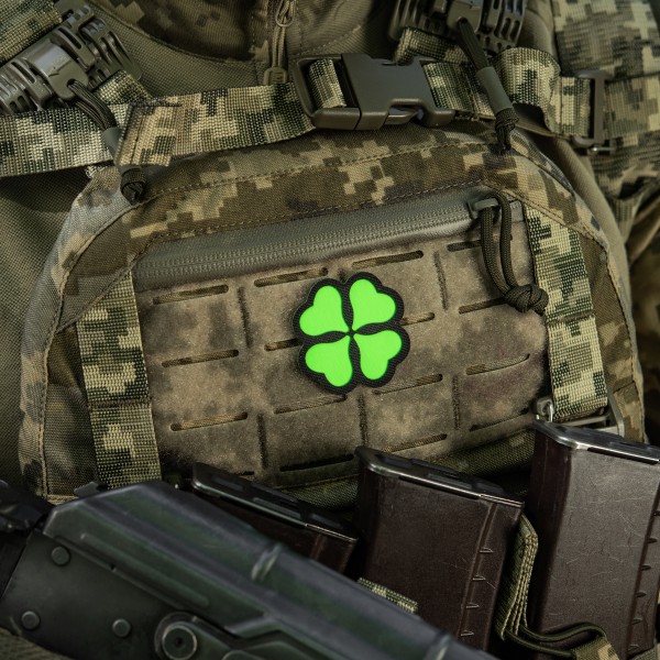 M-Tac нашивка Конюшина GID Black/Green - 51510002