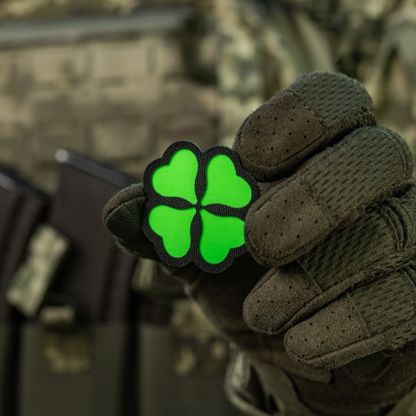 M-Tac нашивка Конюшина GID Black/Green - 51510002