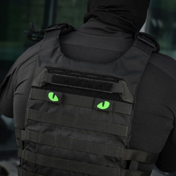 M-Tac нашивка Tiger Eyes Laser Cut (пара) Black/Green/GID - 51512002 M-Tac нашивка Tiger Eyes Laser Cut (пара) Black/Green/GID - 51512002