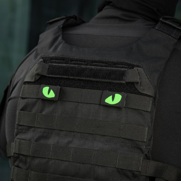 M-Tac нашивка Tiger Eyes Laser Cut (пара) Black/Green/GID - 51512002 M-Tac нашивка Tiger Eyes Laser Cut (пара) Black/Green/GID - 51512002