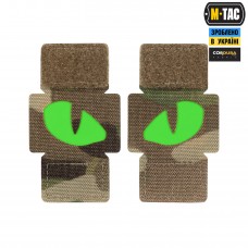 M-Tac нашивка Tiger Eyes Laser Cut (пара) Multicam/Green/GID