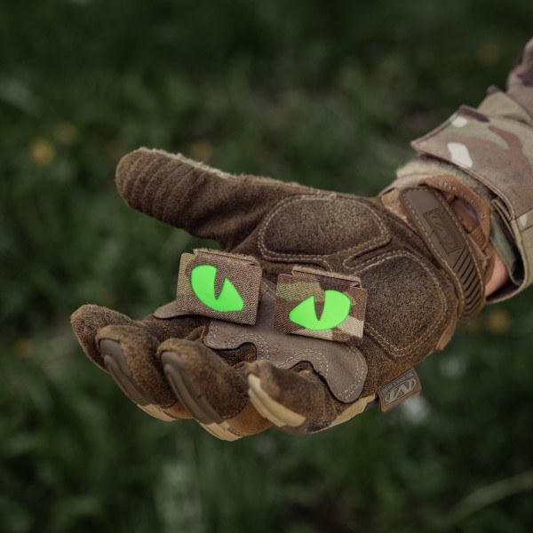 M-Tac нашивка Tiger Eyes Laser Cut (пара) Multicam/Green/GID - 51512008 M-Tac нашивка Tiger Eyes Laser Cut (пара) Multicam/Green/GID - 51512008