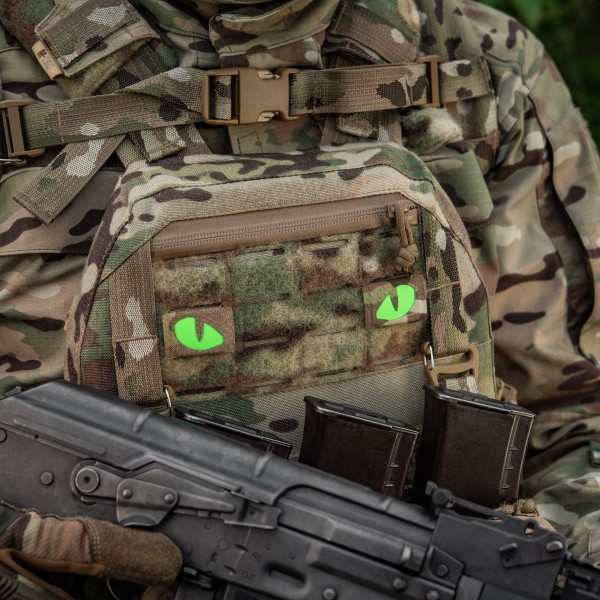 M-Tac нашивка Tiger Eyes Laser Cut (пара) Multicam/Green/GID - 51512008 M-Tac нашивка Tiger Eyes Laser Cut (пара) Multicam/Green/GID - 51512008