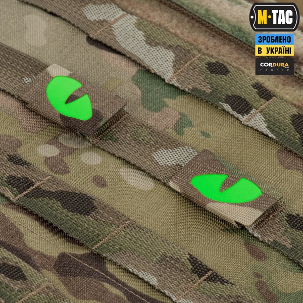 M-Tac нашивка Tiger Eyes Laser Cut (пара) Multicam/Green/GID - 51512008 M-Tac нашивка Tiger Eyes Laser Cut (пара) Multicam/Green/GID - 51512008