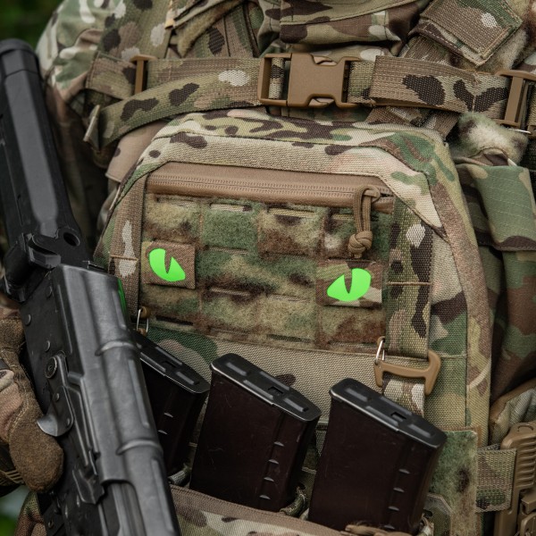 M-Tac нашивка Tiger Eyes Laser Cut (пара) Multicam/Green/GID - 51512008 M-Tac нашивка Tiger Eyes Laser Cut (пара) Multicam/Green/GID - 51512008