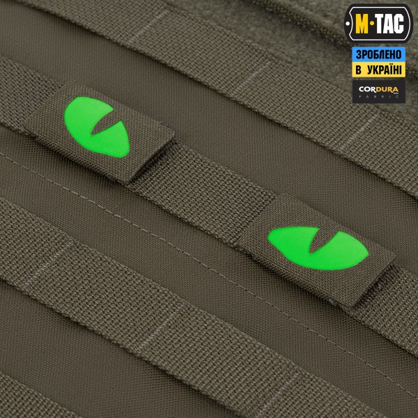 M-Tac нашивка Tiger Eyes Laser Cut (пара) Ranger Green/Green/GID - 51512023 M-Tac нашивка Tiger Eyes Laser Cut (пара) Ranger Green/Green/GID - 51512023