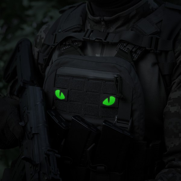 M-Tac нашивка Tiger Eyes Laser Cut (пара) Ranger Green/Green/GID - 51512023 M-Tac нашивка Tiger Eyes Laser Cut (пара) Ranger Green/Green/GID - 51512023