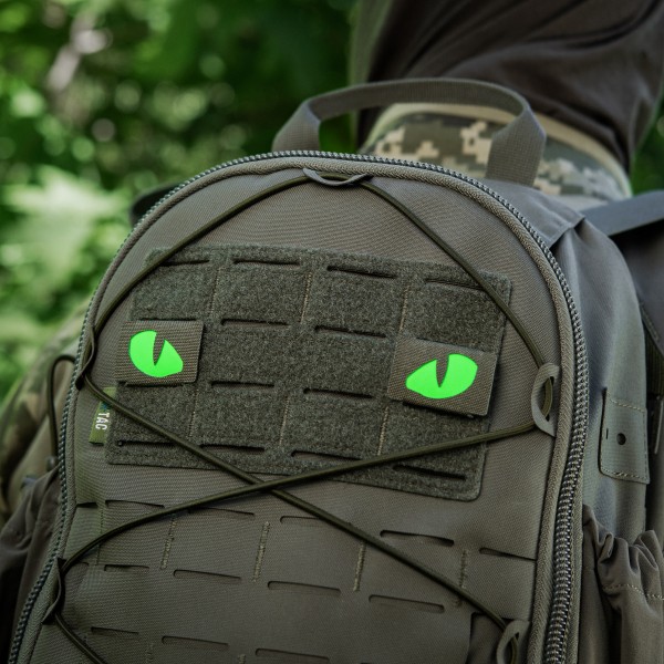 M-Tac нашивка Tiger Eyes Laser Cut (пара) Ranger Green/Green/GID - 51512023 M-Tac нашивка Tiger Eyes Laser Cut (пара) Ranger Green/Green/GID - 51512023