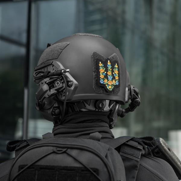 M-Tac нашивка Тризуб Чорнобривці (вишивка) Black - 51527002 M-Tac нашивка Тризуб Чорнобривці (вишивка) Black - 51527002