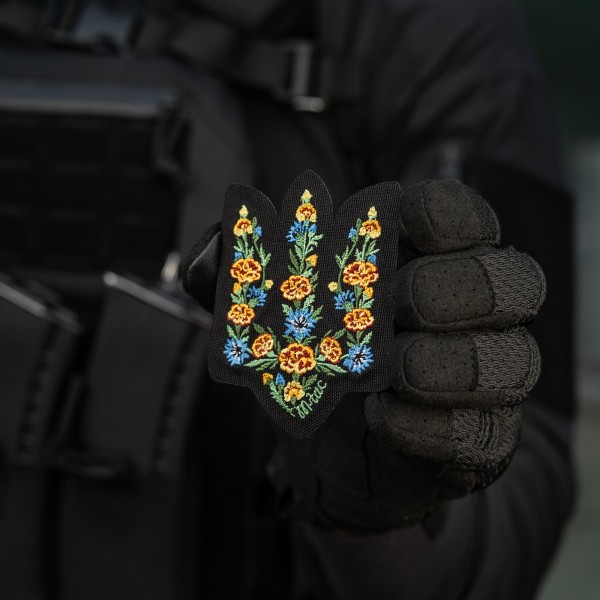 M-Tac нашивка Тризуб Чорнобривці (вишивка) Black - 51527002 M-Tac нашивка Тризуб Чорнобривці (вишивка) Black - 51527002
