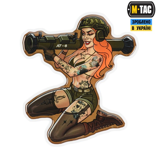 M-Tac наклейка обємна Tactical girl №10 AT4 Тату - 51530002
