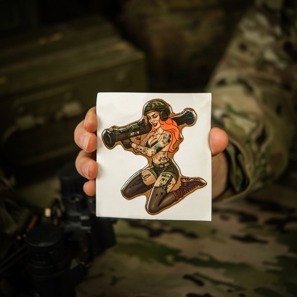 M-Tac наклейка обємна Tactical girl №10 AT4 Тату - 51530002 M-Tac наклейка обємна Tactical girl №10 AT4 Тату - 51530002