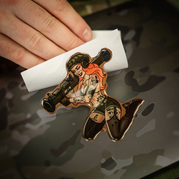 M-Tac наклейка обємна Tactical girl №10 AT4 Тату - 51530002 M-Tac наклейка обємна Tactical girl №10 AT4 Тату - 51530002