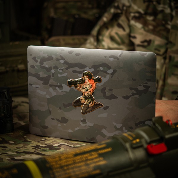 M-Tac наклейка обємна Tactical girl №10 AT4 Тату - 51530002 M-Tac наклейка обємна Tactical girl №10 AT4 Тату - 51530002