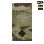 M-Tac погон на липучці молодший лейтенант (вишивка) Multicam