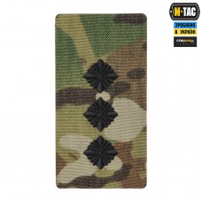 M-Tac погон на липучке Старший лейтенант (вишивка) Multicam
